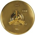 Newport Brass Tub and Hand shower Set, Forever Brass (PVD), Wall 2590-4283/01